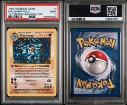 Machamp Holo 1st Edition Shadowless 1999 Pokemon Base Set Shadowless #8 PSA 9 - Image 1