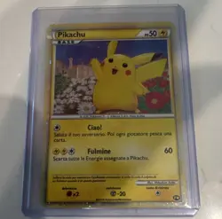 Nintendo Pikachu PW Pokemon World Collection Promo Holo Italian 2010 Basic 50HP - Image 1