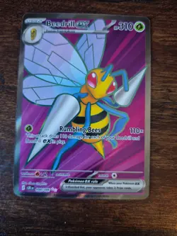 Beedrill ex 98/86 Full Art Double Ultra Rare Pokemon Chaos Rising ME04 NM - Image 1