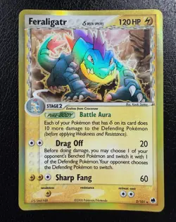Feraligatr (Delta Species) 2/101 Holo Pokemon EX Dragon Frontiers MP - Image 1