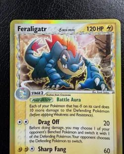 Feraligatr (Delta Species) 2/101 Holo Pokemon EX Dragon Frontiers MP - Image 2