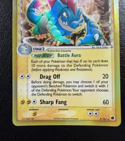 Feraligatr (Delta Species) 2/101 Holo Pokemon EX Dragon Frontiers MP - Image 3