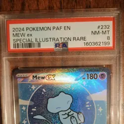 Pokemon Mew EX 'Bubble Mew' Sir 232/091 Paldean Fates PSA 8 English Full Art - Image 3