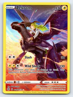Zekrom TG05/TG30 Holo Brilliant Stars Trainer Gallery Pokemon Holo NM - Image 1