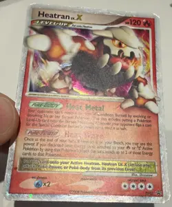 Heatran LV.X DP31 - Diamond and Pearl Black Star Promo Holo Pokemon - MP/HP - Image 3