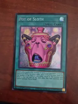 Yugioh! 1x Pot of Sloth CORI-EN061 Secret Rare 1st Ed NM - Image 1