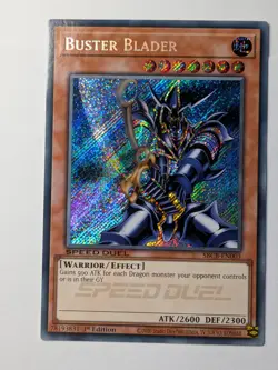 PACK FRESH - Buster Blader SBCB-EN003 Speed Duel-Secret Rare-1st Edition - MINT - Image 1