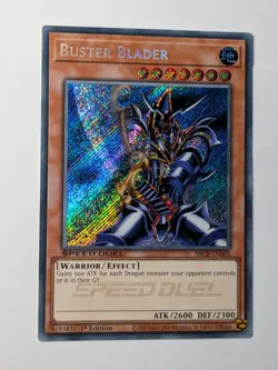 PACK FRESH - Buster Blader SBCB-EN003 Speed Duel-Secret Rare-1st Edition - MINT - Image 3