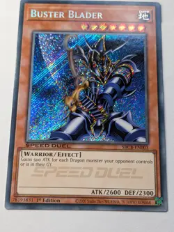 PACK FRESH - Buster Blader SBCB-EN003 Speed Duel-Secret Rare-1st Edition - MINT - Image 4