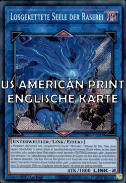 Yugioh RA02-EN041 - Unchained Soul of Rage - Secret Rare - AMERICAN VERSION - Image 1