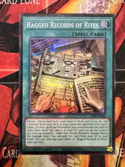 Yu-Gi-Oh! Ragged Records of Rites CORI-EN062 Super Rare 1st Ed. - Image 1
