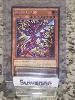 BRAND NEW Konami Black Chaos CORI-EN001 Chaos Origin 1st Ed Secret Rare Holo - Image 1