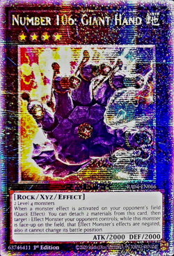 Number 106: Giant Hand RA04-EN066 (QCSR) - Image 1