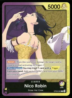 2024 Emperors in the New World Nico Robin Leader / Purple/Yellow/Straw Hat Crew - Image 1