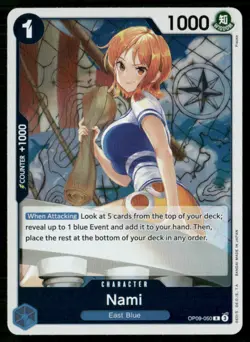 2024 Emperors in the New World Nami Character / Blue/East Blue #OP09-050 - Image 1