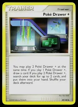 Pokemon Card Stormfront Poke Drawer + 89/100 Uncommon - Image 1