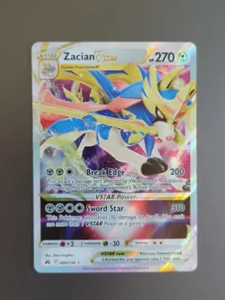 Zacian VSTAR - 096/159 Crown Zenith Ultra Rare Pokemon Card - Image 1
