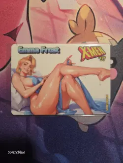 Emma Frost X-Men Marvel Rivals Custom Glow Waifu Card Feet Fan Art 4 - Image 1