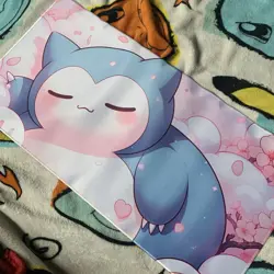 Kawaii Snorlax Rubber Playmat Play Mat For Tcg Trading Card Game Mouse Desk Pad - Image 1