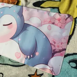 Kawaii Snorlax Rubber Playmat Play Mat For Tcg Trading Card Game Mouse Desk Pad - Image 3