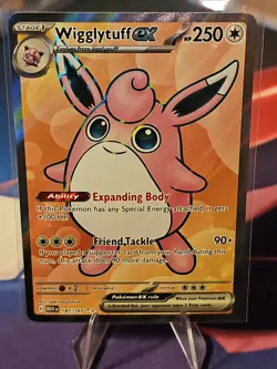Pokemon TCG Wigglytuff EX Holo Card Scarlet & Violet 151 Ultra Rare Card 187/165 - Image 1