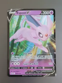Espeon V - SWSH201 - Pokemon Sword & Shield Promo Ultra Rare Holo Card NM - Image 1