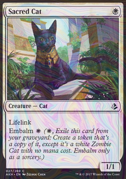 Foil Sacred Cat - Amonkhet | MTG Card - Image 3