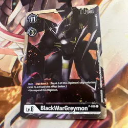 Digimon Card Game BlackWarGreymon P-026 Promo Great Dash Pack NM - Image 1