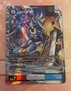 Digimon Card Game Omnimon BT22–015 SR Cyber Eden - Image 1
