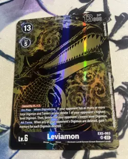 Digimon Card Game Leviamon EX5-063 Tamer's Evolution Box Rise of Digimon - Image 1