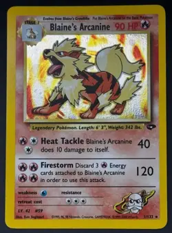 Pokemon Card Lot (Blaine's Arcanine, Typhlosion JP, Snorlax, Bandai Venusaur) - Image 1