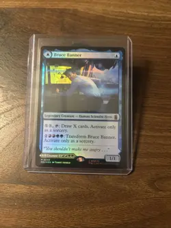 MTG: Marvel Super Heroes - Bruce Banner/Incredible Hulk - Mythic #49 - Foil - Image 1