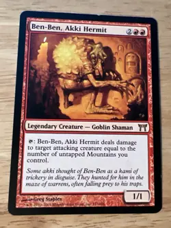 Mtg - Ben-Ben, Akki Hermit - Champions of Kamigawa - Lp - Image 1