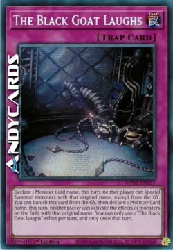 THE BLACK GOAT LAUGHS • Segreta Prismatica SP • MP25 EN057 • 1Ed • Yugioh! - Image 1