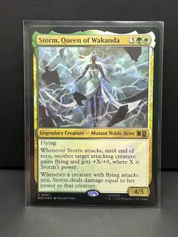 Storm, Queen of Wakanda (Surge Foil) 97 Holo Marvel Super Heroes MtG NM - Image 1