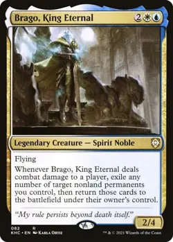 Brago, King Eternal 82 R Commander: Kaldheim MTG NM/M - Image 3