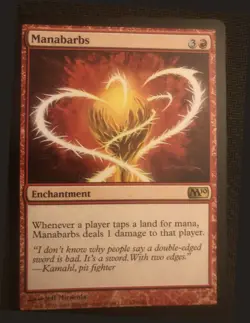 1x Manabarbs, LP, Magic 2010, MTG *FREE SHIPPING* - Image 1