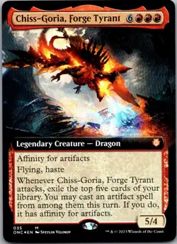 Chiss-Goria, Forge Tyrant (Extended Art) 35 Phyrexia: All Will Be One MTG Foil - Image 1
