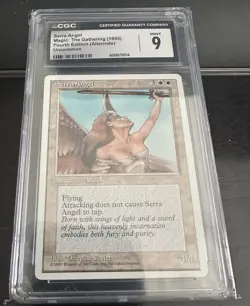 ***Serra Angel** MTG Alternate 4th Edition Magic Alternate 4th CGC 9 - Image 1