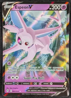 Espeon V 2021 Evolving Skies Full Art Ultra Rare Pokemon Card 064/203 (NM) - Image 1