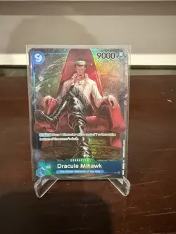 One Piece Card Game- Dracule Mihawk Alt Art Pre Errata English Op1-070 - Image 1