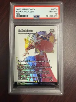 2025 MTG FINAL FANTASY KEFKA PALAZZO FOIL GEM MINT PSA 10 THROUGH THE AGES - Image 1