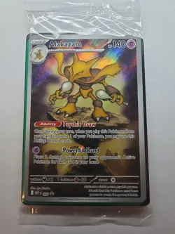 Alakazam 009 Pokemon TCG Mega Evolution Black Star Promo Sealed - Image 1