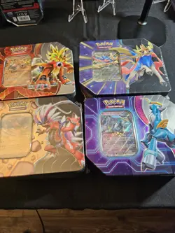 2024 Pokemon TCG Iron Crown EX Tin LOT OF 4. EX TINS NEW SEALED - Image 1