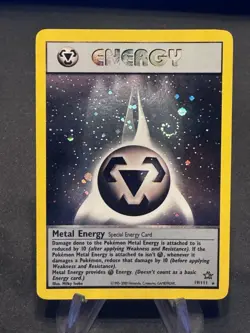 Metal Energy Holo Japanese Neo Genesis Pokemon LP w Swirl 🌀 - Image 1