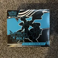 POKEMON TCG-SCARLET & VIOLET BLACK BOLT ETB ELITE TRAINER BOX FACTORY SEALED - Image 1