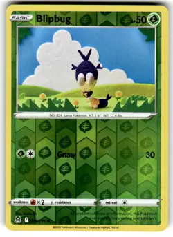 Blipbug 018/196 Common Lost Origin Pokemon Reverse Holo Near Mint - Image 1
