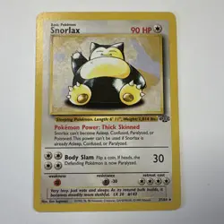 Pokemon Snorlax Rare 27/64 Jungle 90 HP Basic Unlimited Regular English - Image 1