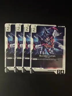 Gundam Lfrith x4 GD01-086 Newtype Rising Gundam Card Game - Image 1