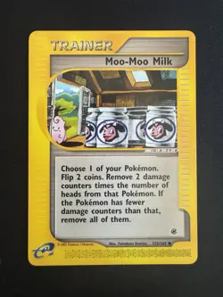 Moo‑Moo Milk 155/165 Pokemon Expedition Base Set Trainer Common NM/LP - Image 1